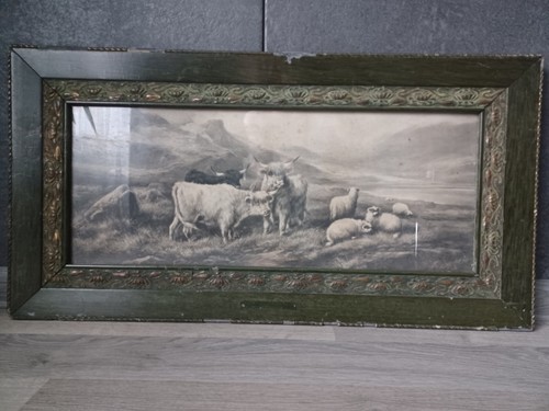 Old vintage framed picture