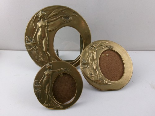 Set lovely old - set, brass