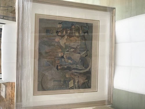 Antique framed coloured - 8,
