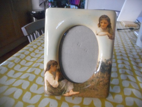 Attractive old ceramic photo