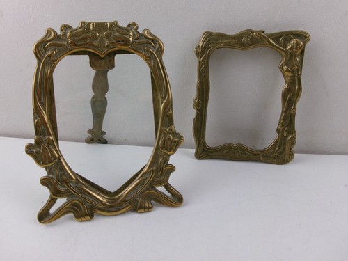 Pair lovely old brass - pair,