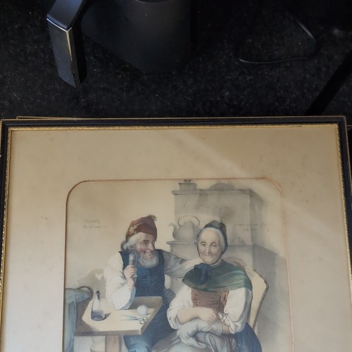 Framed pair victorian - pair, of