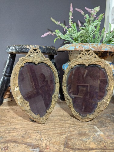 Antique oval gilt - 2,