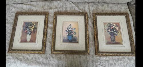 Set floral prints in old - floral,