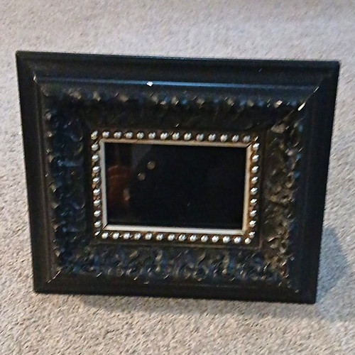 Old town black ornate wood - black,