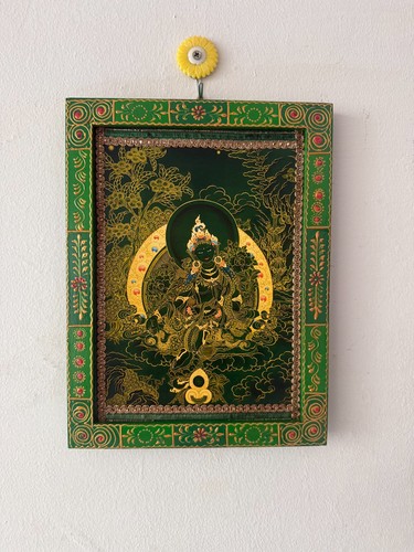 Old picture frame green tara - picture, frame,