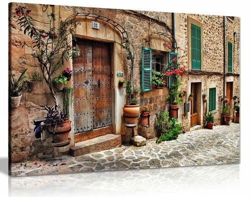 Old mediterranean town - old, flower