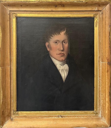 Antique oil portrait - oil, a