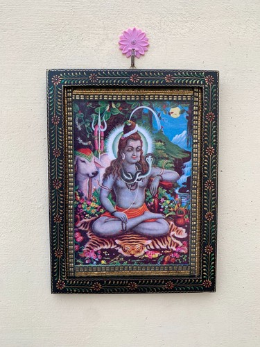 Old shiva picture frame - shiva,