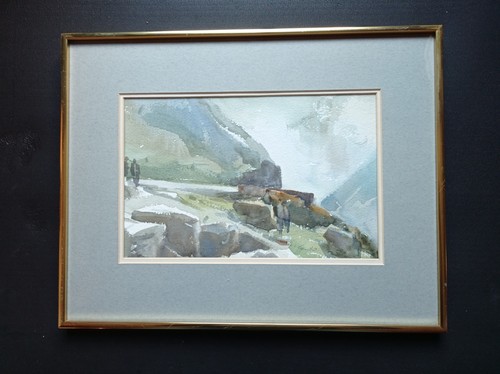 Old original watercolour - old,