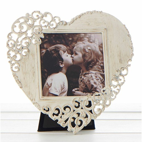 Old cream lace heart - cream,