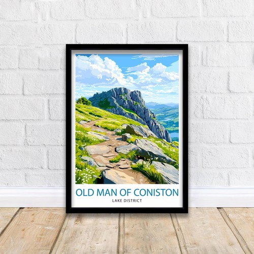 Old man coniston lake - old,