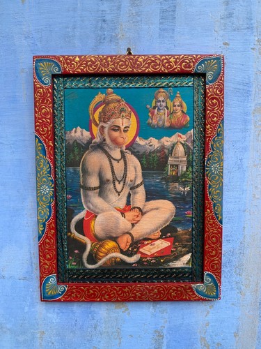 Old picture frame - old, hanuman