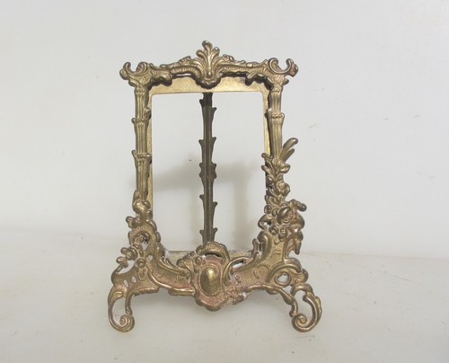 Vintage brass picture frame - brass,